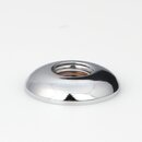 M10x1 Halbrundmutter 24x5mm | Messing verchromt | Lampenbau