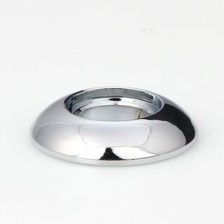 Halbrundmutter 24x5mm 10,5mm | mit Aufsatzbohrung | Messing verchromt fr 13er Rohr Messing verchromt