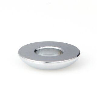 Halbrundmutter 24x5mm 10,5mm | mit Aufsatzbohrung | Messing verchromt fr 13er Rohr Messing verchromt