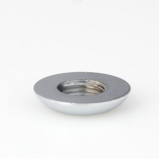 M10x1 Halbrundmutter 20x4mm | Messing verchromt | Lampenbau