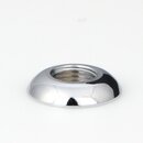 M10x1 Halbrundmutter 20x4mm | Messing verchromt | Lampenbau