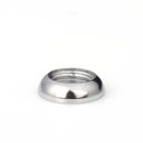 M10x1 Halbrundmutter 15x4mm | Messing verchromt | Lampenbau