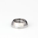 M8x1 Halbrundmutter 13x4mm | Messing verchromt | Lampenbau