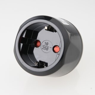 Reisestecker-Adapter Deutschland auf Italien 10A/250V mit Kinderschutz und Sicherung &ndash; Brennenstuhl