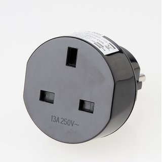 Reisestecker-Adapter Grobritannien auf Deutschland 2,5A/250V