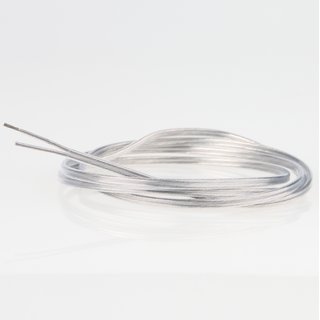 PVC Lampenkabel Flachkabel transparent 2-adrig, 2x0,75mm² LiVz6YYw FEP/FEP superduenn