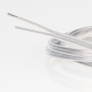 PVC Lampenkabel Flachkabel transparent 2-adrig,...