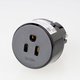 Reisestecker-Adapter USA/Japan auf Deutschland 15A/250V &ndash; Brennenstuhl