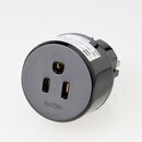 Reisestecker-Adapter USA/Japan auf Deutschland 15A/250V...