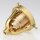 Lampen-Glashalter Set mit E27 Premium-Fassung und Zugentlaster, vermessingt 62x57