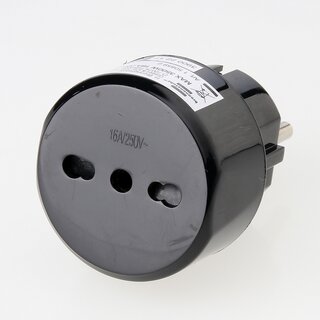 Reisestecker-Adapter Italien auf Deutschland 10A/250V &ndash; Brennenstuhl