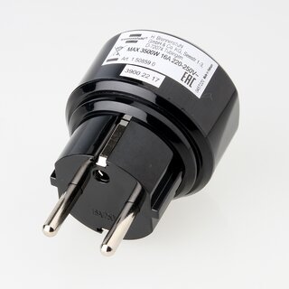 Reisestecker-Adapter Italien auf Deutschland 10A/250V &ndash; Brennenstuhl