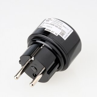 Reisestecker-Adapter Australien/China auf Deutschland 10A/250V mit Sicherung &ndash; Brennenstuhl