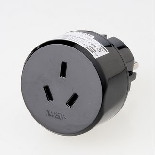 Reisestecker-Adapter Australien/China auf Deutschland 10A/250V