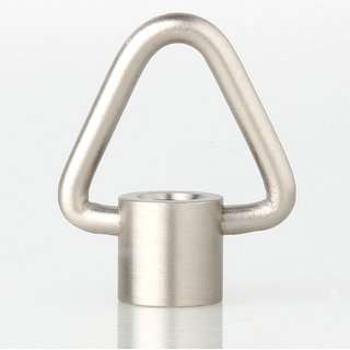 Ringnippel edelstahloptik beweglicher Bügel dreieckig M10x1 Innengewinde