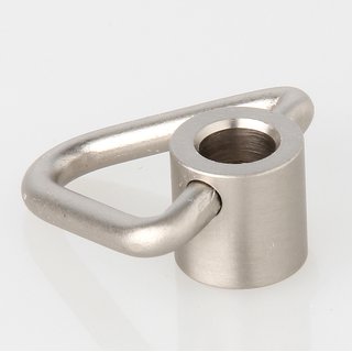Ringnippel edelstahloptik beweglicher Bügel dreieckig M10x1 Innengewinde