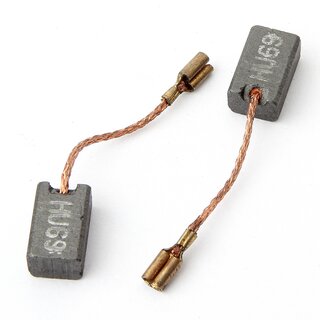 Kohlebrsten fr Bohrmaschinen &ndash; 6813 mm, mit Kabel, Feder & Kabelschuh (1 Paar)