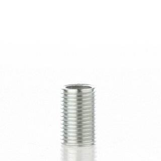 R1/4 Zoll Gewinderohr Eisen verzinkt – 20 mm Länge, Rundgewinde, für Lampen- und Leuchtenbau