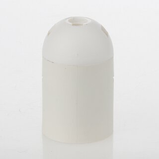 E27 Thermoplast Fassung wei Glattmantel 2-teilig M10x1 Innengewinde