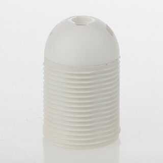 E27 Thermoplast Fassung wei Gewindemantel 2-teilig M10x1 Innengewinde