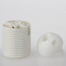 E27 Thermoplast Fassung weiß Gewindemantel 2-teilig M10x1 Innengewinde