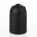 E27 Thermoplast Fassung schwarz Gewindemantel 2-teilig...