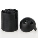 E27 Thermoplast Fassung schwarz Gewindemantel 2-teilig M10x1 Innengewinde