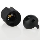 E27 Thermoplast Fassung schwarz Gewindemantel 2-teilig M10x1 Innengewinde