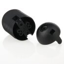 E27 Thermoplast Fassung schwarz Gewindemantel 2-teilig M10x1 Innengewinde
