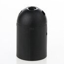 E27 Thermoplast Fassung schwarz Glattmantel 2-teilig...