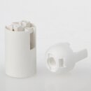 E14 Lampenfassung weiß, Glattmantel, 2-teilig,...