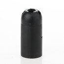E14 Lampenfassung schwarz, Glattmantel, 2-teilig, M10x1...