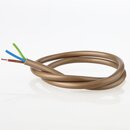 PVC-Lampenkabel gold 3-adrig 3x0,75 mm H03VV-F &ndash;...