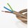PVC Lampenkabel Rundkabel gold 3-adrig, 3x0,75mm² H03 VV-F