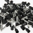 Aderendhülsen 1,5 mm² schwarz isoliert – 15 mm Länge – 100 Stück