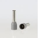 50 x Aderendhlsen 4,0 mm 17 mm grau isoliert