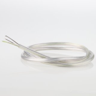 PVC-Lampenkabel transparent 3-adrig 3x0,75 mm² H03VV-F – Rundkabel Durchmesser 5,7mm - Meterware