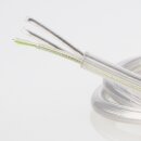 PVC-Lampenkabel transparent 3-adrig 3x0,75 mm² H03VV-F – Rundkabel Durchmesser 5,7mm - Meterware