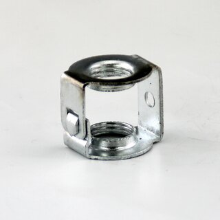 M10x1 Auslass-Gewindeadapter 20x18 mm aus gestanztem Eisen, verzinkt