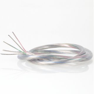 PVC Lampenkabel Rundkabel transparent 5-adrig, 5x0,75mm²