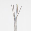 PVC/FEP-Lampenkabel transparent 5-adrig 5x0,75 mm² – hitzebeständiges Rundkabel - Meterware