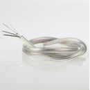 PVC Lampenkabel Rundkabel transparent 3-adrig, 3x0,75mm...