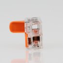 10 x Wago 221-412 Compact Verbindungsklemme 2-polig, transparent, für alle Leiterarten