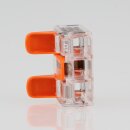 10 x Wago 221-413 Compact Verbindungsklemme 3-polig, transparent, für alle Leiterarten