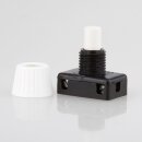 Lampen Einbauschalter – Einbau-Druckschalter weiß, 250V / 2A, 8 mm Achse 1-polig