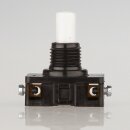 Lampen Einbauschalter – Einbau-Druckschalter weiß, 250V / 2A, 8 mm Achse 1-polig