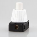 Lampen Einbauschalter – Einbau-Druckschalter weiß, 250V / 2A, 8 mm Achse 1-polig