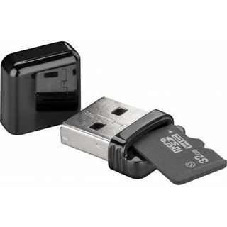 Kartenlesegeraet USB 2.0 fr Micro SD Karte Goobay