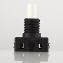 Lampen Einbauschalter – Einbau-Druckschalter weiß, 250V / 2A, 12 mm Achse 1-polig