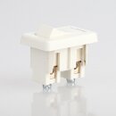 Tischleuchten Wippschalter – Lampen Einbau-Wippschalter weiß, 250V / 2A, mit Schraubanschluss